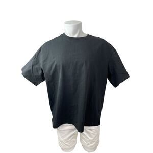 H&M Men's Black Short Sleeve Crew Neck Casual Basic T Shirt Tee Top Size XXL